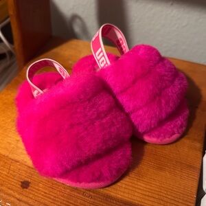 Ugg Toddler Fluff Yeah Slide Rock Rose
